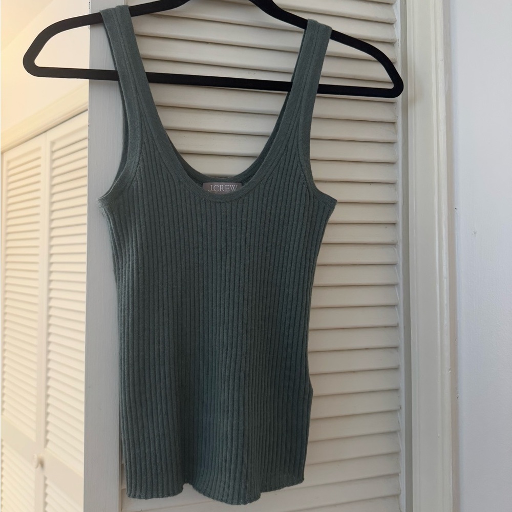 J. Crew Cashmere Ribbed Tank Top